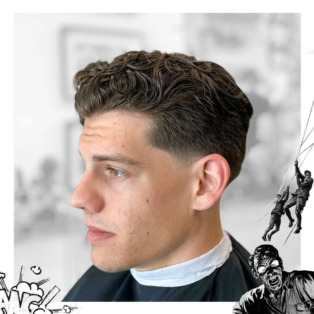 The young man in barbershop Stock Photo - Alamy